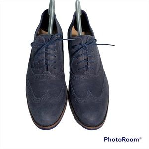 Cole Haan Alisa Women's Blue, Wingtip, Leather, Oxfords, Size 9 VGUC